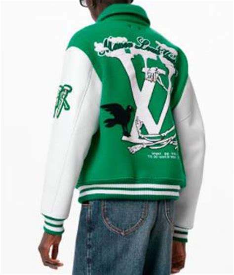 louis vuitton green monogram jacket|louis vuitton monogram varsity jackets.